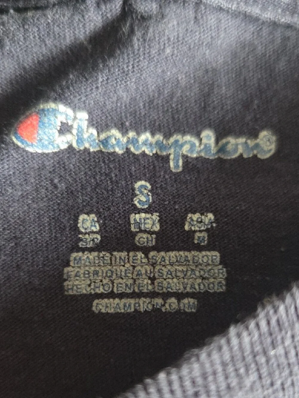 Champion Navy Short Sleeve Notre Dame Football Tee with Yellow Lettering - Picture 2 of 5